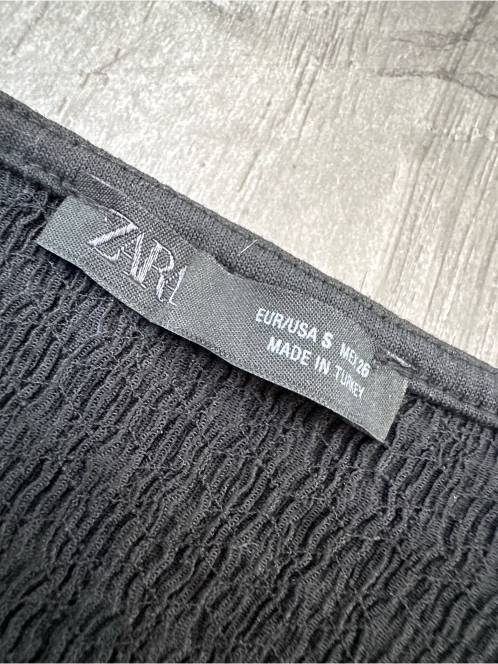 Zara Textured Knitted Button Vest Black V Neck Boho Contemporary Small Waistcoat - Picture 3 of 6